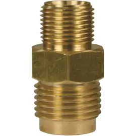 MALE TO MALE BRASS QUICK SCREW NIPPLE COUPLING ADAPTOR ST241-3/8"M to 1/2"M