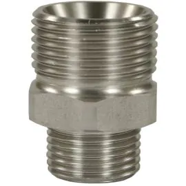 MALE TO MALE STAINLESS STEEL QUICK SCREW NIPPLE ADAPTOR, please select size required.