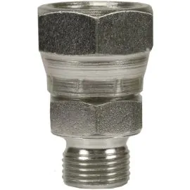 FEMALE TO MALE STAINLESS STEEL SWIVEL ADAPTOR-1/2"F to 3/8"M